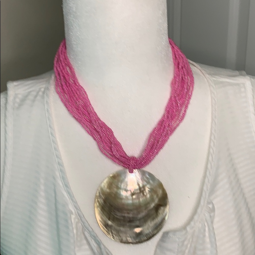 Bead and shell necklace